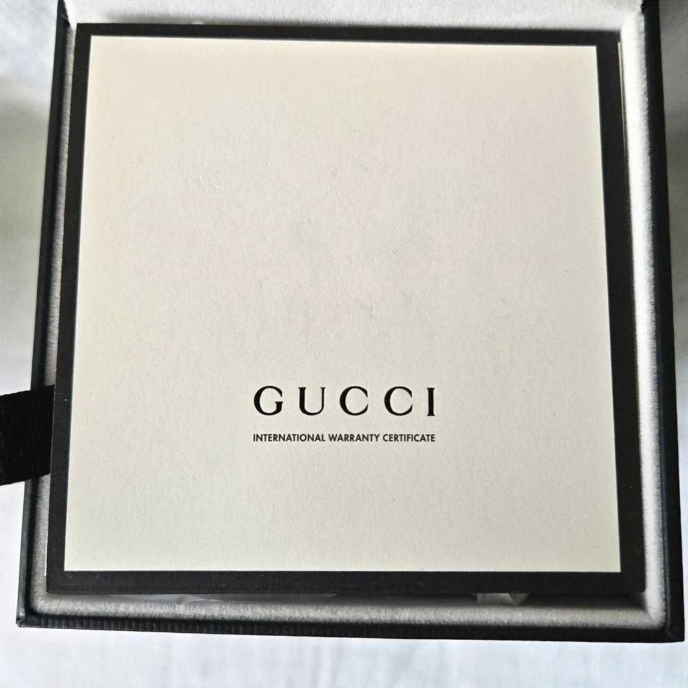 Gucci Dive 45mm Black Snake Dial Stainless Steel Watch YA136218 Retail $1800 NIB